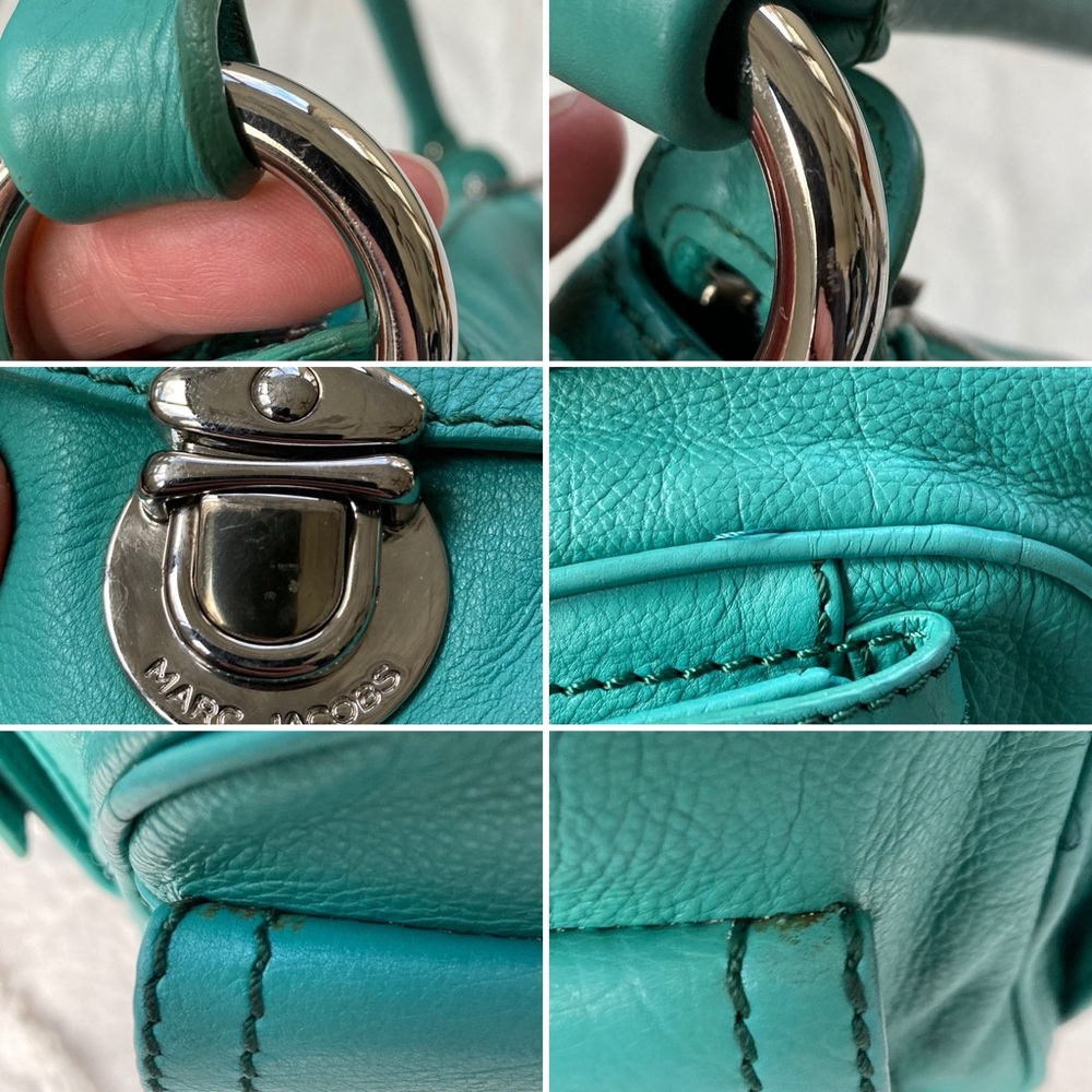 Marc Jacobs Vintage Y2K Blake Multi-Pocket Hobo Bag  Turquoise Gilmore Girls - Picture 17 of 17